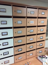 Made to Measure Office Lockable Pigeon Hole Units