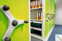 Roller Racking with deco panels