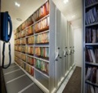 Lateral file roller shelving
